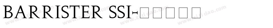 Barrister SSi字体转换